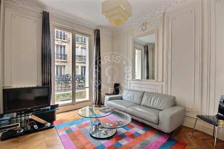 Salon Appartement meublé - 55m²  - 1 chambre - La Muette / Bois de Boulogne - Paris