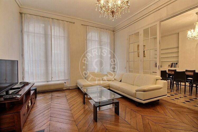 Living room - Furnished 2 bedrooms - Paris 75004 - 12671