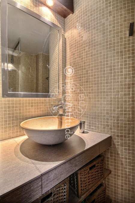 Bathroom Furnished studio - 20m²  - Jasmin / Mozart - Paris