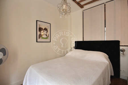 Schlafzimmer Möblierte wohnung - 28m²  - 1 Zimmer - Saint-Germain - Paris
