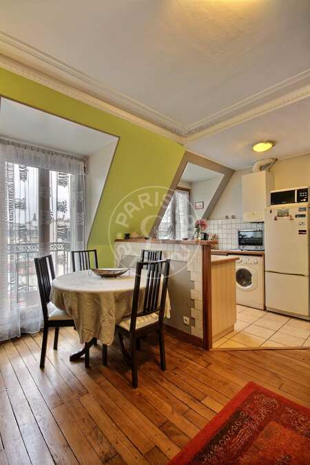 Cocina Piso amueblado - 50m²  - 2 dormitorios - Centre George Pompidou - París