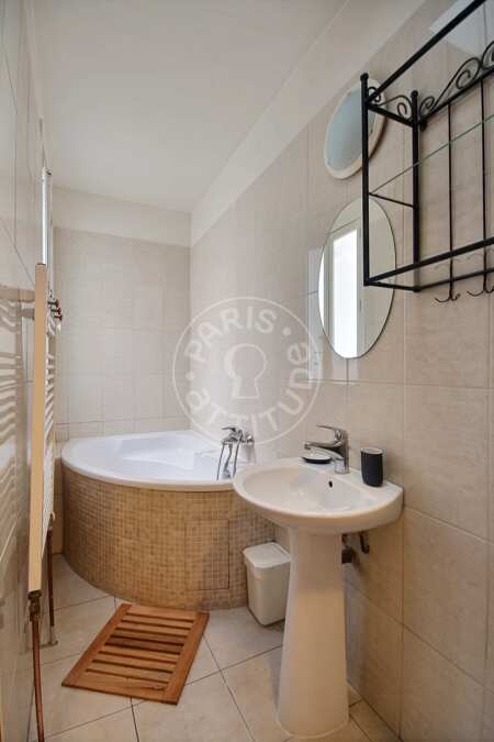 Baño Piso amueblado - 50m²  - 2 dormitorios - Centre George Pompidou - París