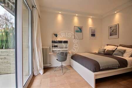 Camera da letto Appartamento arredato - 46m²  - 1 locale - Neuilly-sur-Seine