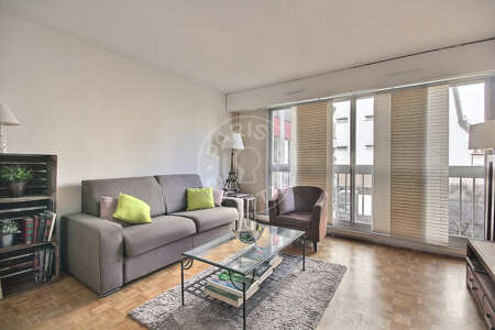 Wohnzimmer Möblierte wohnung - 49m²  - 1 Zimmer - Beaugrenelle - Paris