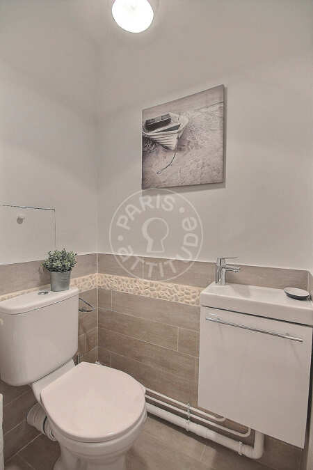 WC Möblierte wohnung - 49m²  - 1 Zimmer - Beaugrenelle - Paris