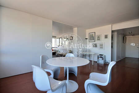 Dining room Furnished apartment - 78m²  - 1 bedroom - Puteaux