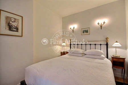 Bedroom Furnished apartment - 34m² - 1 bedroom - Place Monge - Paris