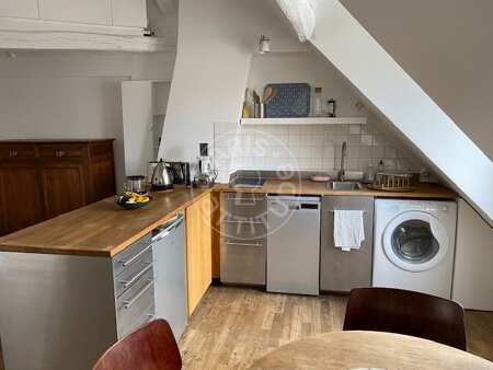 Kitchen Furnished studio - 40m²  - Temple - Paris