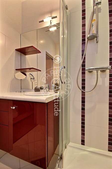 Salle de bain Appartement meublé - 43m²  - 1 chambre - Tour Eiffel - Paris