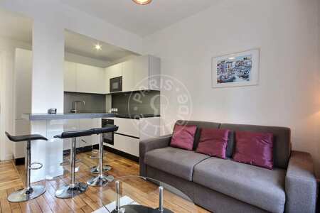 Sala Apartamento mobilado - 37m²  - 1 quarto - Convention - Paris