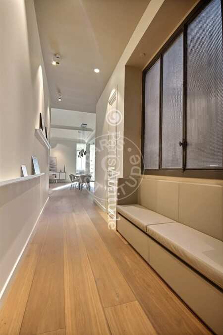 Entrada Apartamento mobilado - 165m²  - 3 quartos - Parc Monceau - Paris