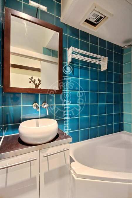 Casa de banho Apartamento mobilado - 36m²  - 1 quarto - Pyramides / Palais Royal - Paris