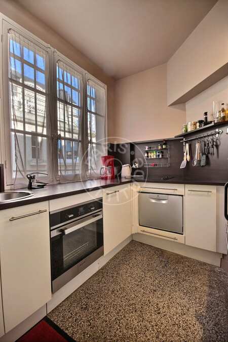 Cozinha Apartamento mobilado - 55m²  - 1 quarto - Auteuil - Paris