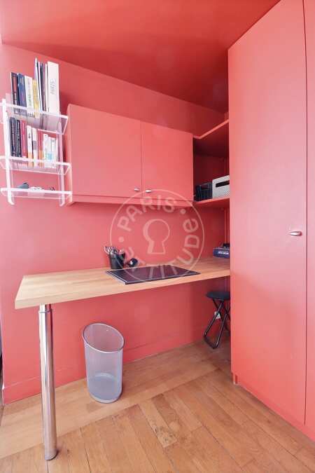Escritório Apartamento mobilado - 55m²  - 1 quarto - Auteuil - Paris