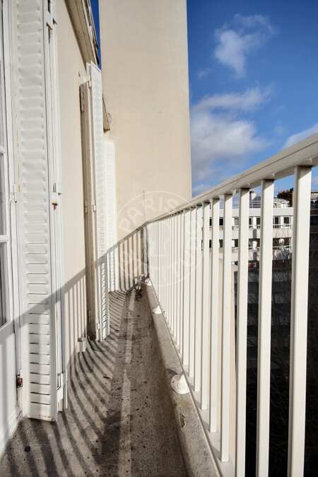 Varanda Apartamento mobilado - 55m²  - 1 quarto - Auteuil - Paris