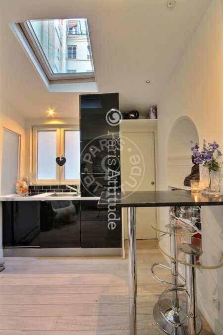 Cuisine Studio alcove meublé - 20m²  - Madeleine - Paris