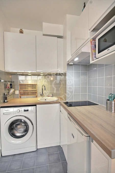 Cocina Estudio amueblado - 22m²  - Trocadéro - París