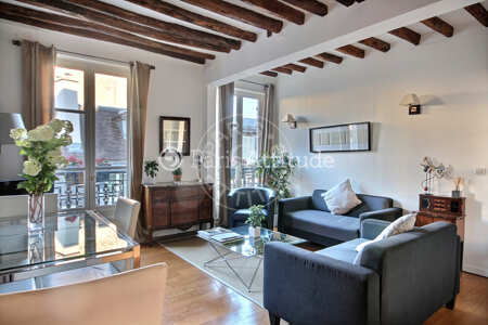 Sala Apartamento mobilado - 68m²  - 2 quartos - Place des Vosges - Paris