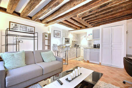 Salotto Monolocale arredato - 27m²  - Place Monge - Parigi