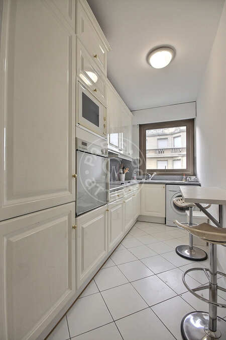Kitchen Furnished apartment - 47m²  - 1 bedroom - Porte Dauphine - Paris