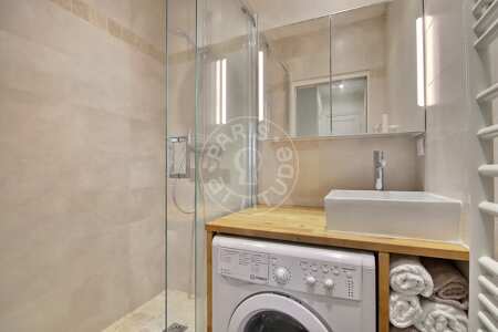 Baño Piso amueblado - 50m²  - 2 dormitorios - Gambetta - París