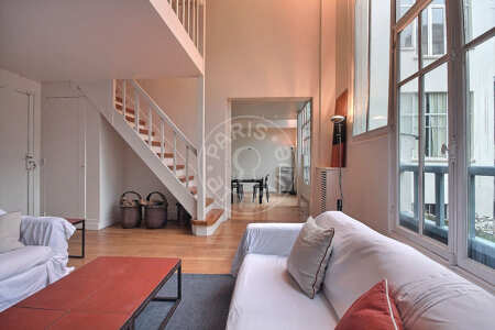 Salotto Loft arredato - 114m²  - 3 locali - Victor Hugo - Parigi