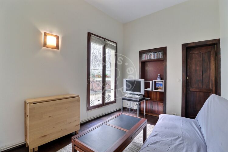 Living room - Furnished 1 bedroom - Paris 75003 - 12850
