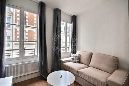 Wohnzimmer Möblierte wohnung - 28m²  - 1 Zimmer - Tour Eiffel - Paris