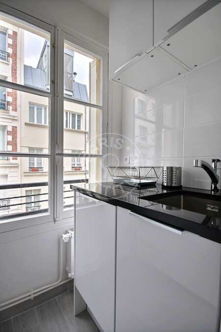 Küche Möblierte wohnung - 28m²  - 1 Zimmer - Tour Eiffel - Paris