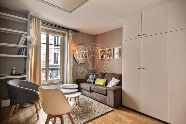 Living room - Furnished studio - Paris 75018 - 12858