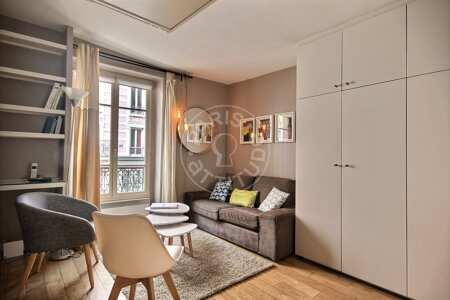 Sala Quitinete mobilado - 28m²  - Sacré-Cœur - Paris