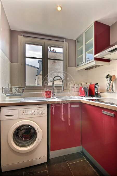 Cozinha Quitinete mobilado - 28m²  - Sacré-Cœur - Paris