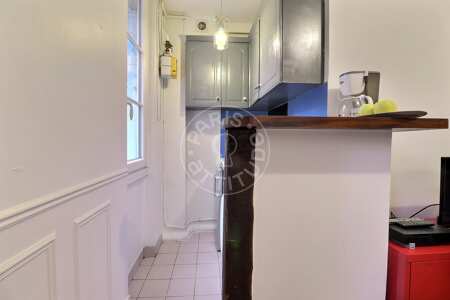 Kitchen Furnished apartment - 40m²  - 2 bedrooms - Plaisance / Pernety - Paris