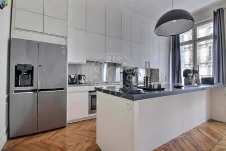 Cuisine Appartement meublé - 101m²  - 2 chambres - Saint-Lazare - Paris