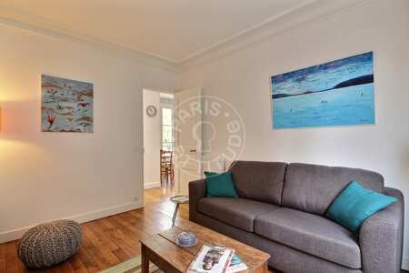 Salón Piso amueblado - 39m²  - 1 dormitorio - Montmartre / Place des Abbesses - París