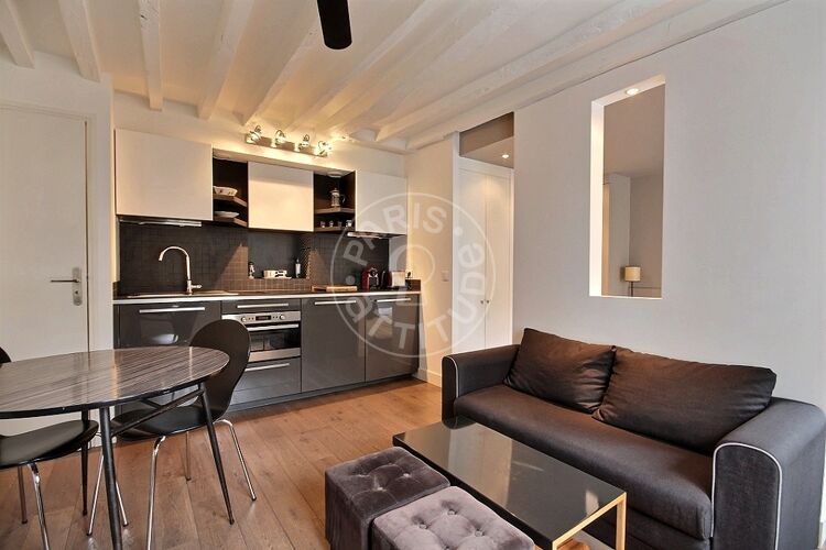 Salon - Studio alcove meublé - Paris 75010 - 12876