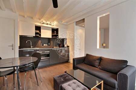 Salon Studio alcove meublé - 26m²  - Grands Boulevards / Bonne Nouvelle - Paris