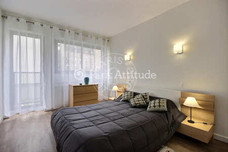 Bedroom Furnished apartment - 70m²  - 2 bedrooms - Auteuil - Paris