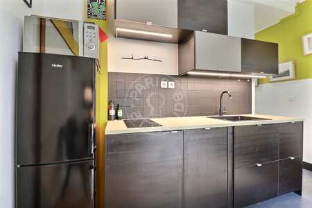 Cozinha Apartamento mobilado - 33m²  - 1 quarto - Bastille - Paris