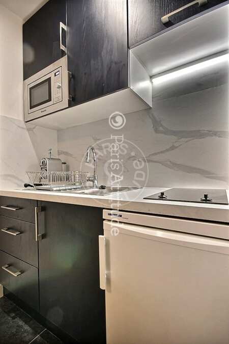 Cuisine Appartement meublé - 24m²  - 1 chambre - Ledru-Rollin - Paris
