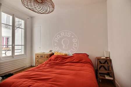 Bedroom Furnished apartment - 60m²  - 1 bedroom - Grands Boulevards / Bonne Nouvelle - Paris