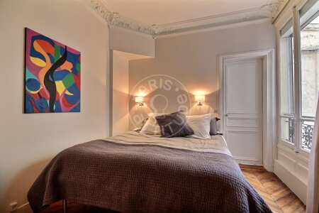 Bedroom Furnished apartment - 73m²  - 2 bedrooms - Invalides - Paris