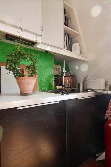 Küche Möblierte wohnung - 50m²  - 1 Zimmer - Reuilly-Diderot - Paris