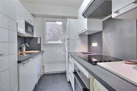 Cocina Piso amueblado - 75m²  - 2 dormitorios - Pereire - París