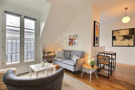 Wohnzimmer Möblierte alkovenwohnung - 25m²  - Bourse - Paris