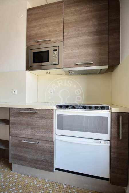 Kitchen Furnished studio - 48m²  - Porte Dauphine - Paris