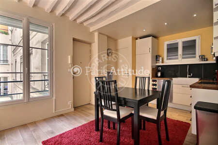 Kitchen Furnished apartment - 52m²  - 2 bedrooms - Grands Magasins / La Fayette - Paris