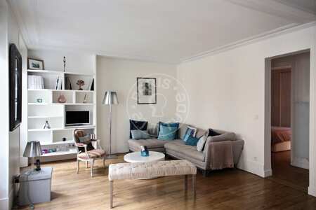 Living room Furnished apartment - 50m²  - 1 bedroom - Latin / Saint-Michel - Paris