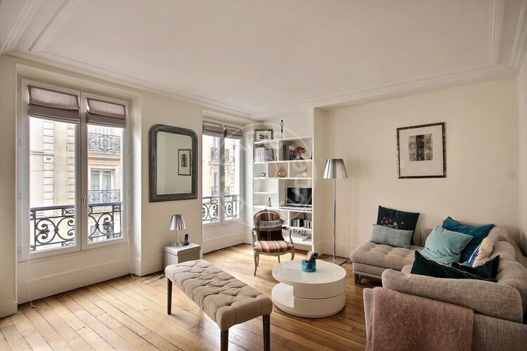 Living room - Furnished 1 bedroom - Paris 75005 - 12949