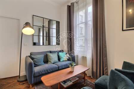 Salon Appartement meublé - 34m²  - 1 chambre - Centre George Pompidou - Paris